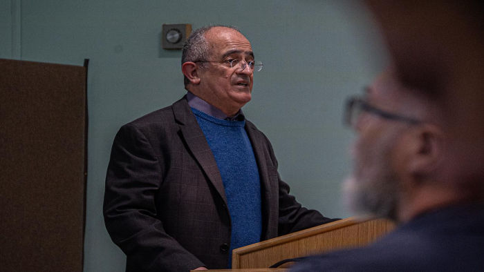 Person giving a talk