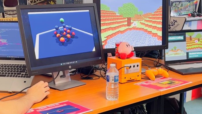 Showing of the visuals of some of the computer games
