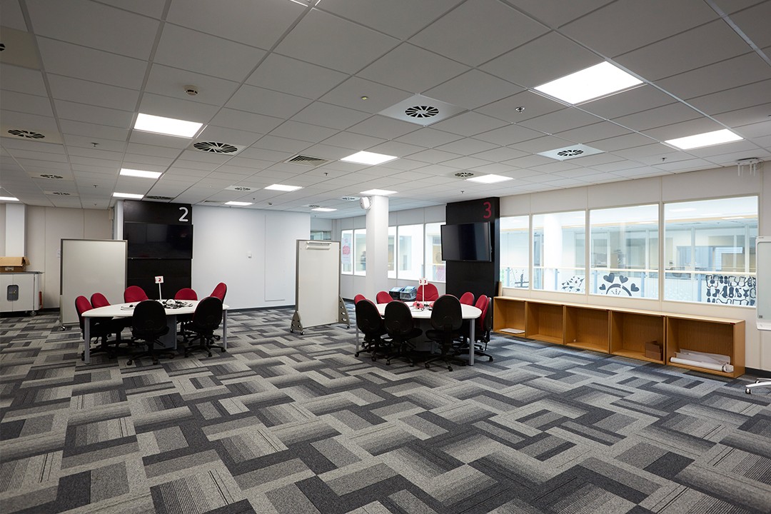 Newly refurbished learning spaces - including engineering scale up rooms