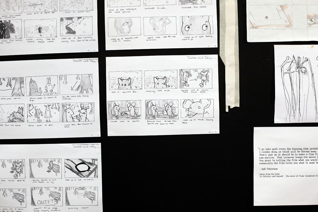Create story boards for your animations.