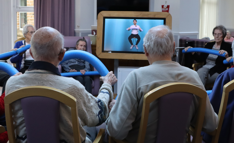Motion activities at a Sheffield care home. 