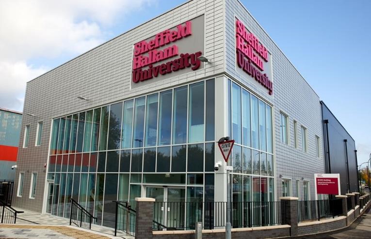 Image shows the outside of the National Centre of Excellence for Food Engineering