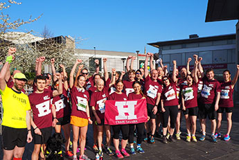 Staff conquer half marathon for Hallam Fund