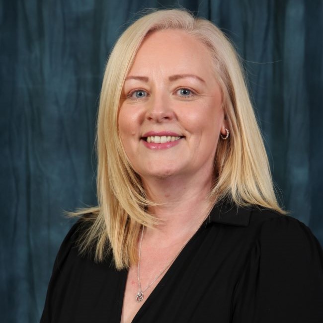 Image shows Clair Marlow, she is smiling at the camera