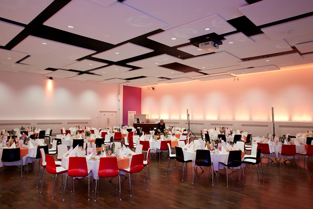 Hallam Hall dinner set-up