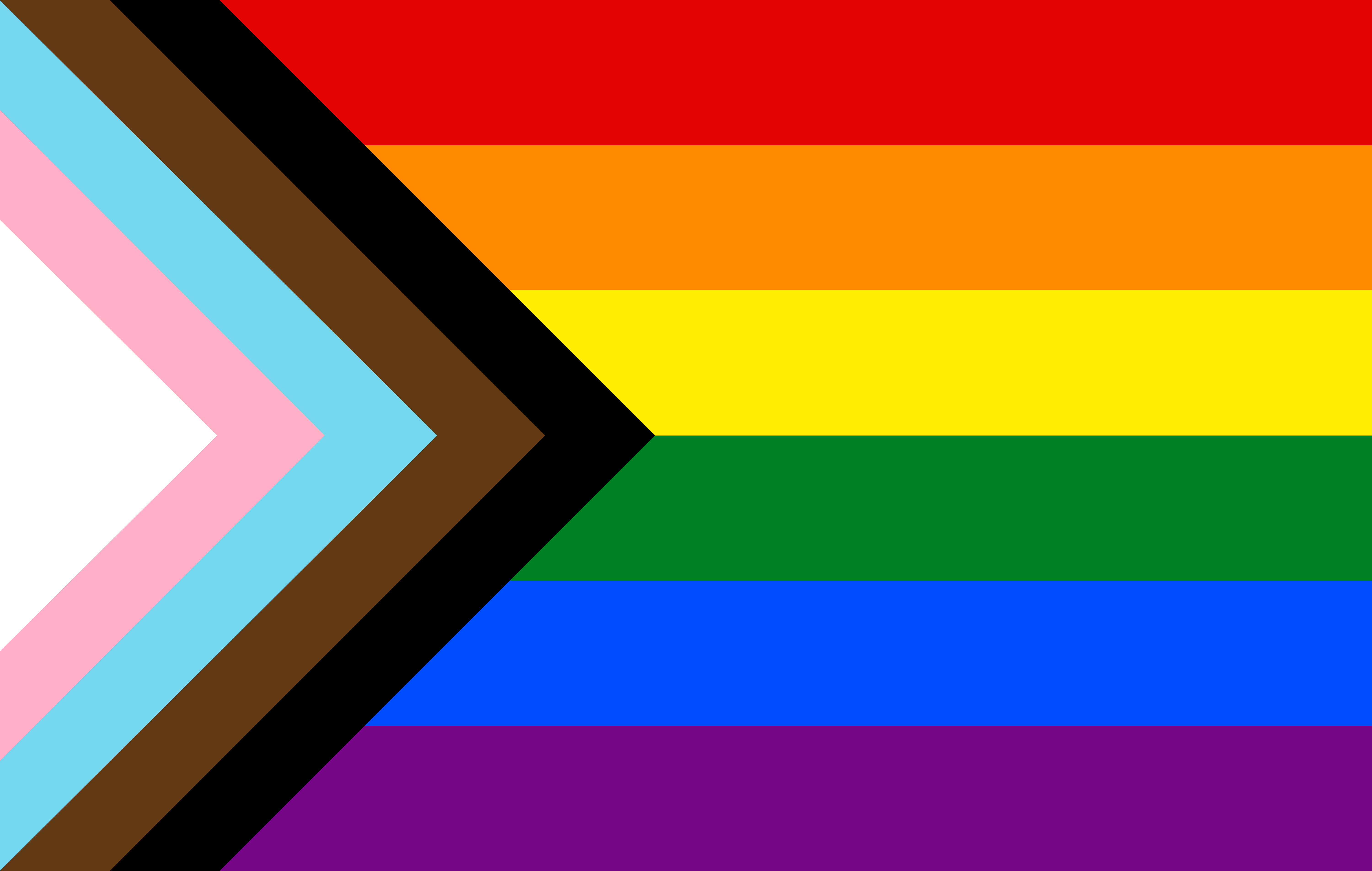 LGBTQ rainbow flag Quasar Progress variant