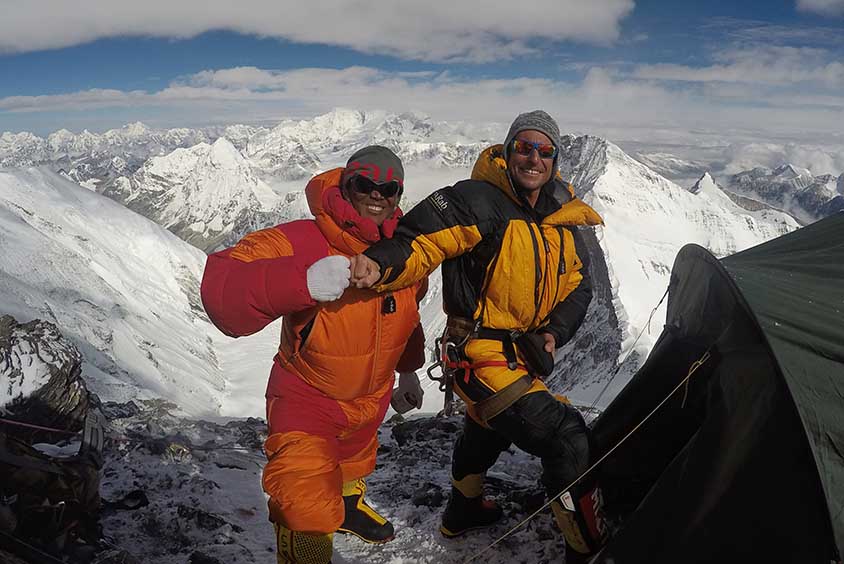 The journey to the summit of Everest