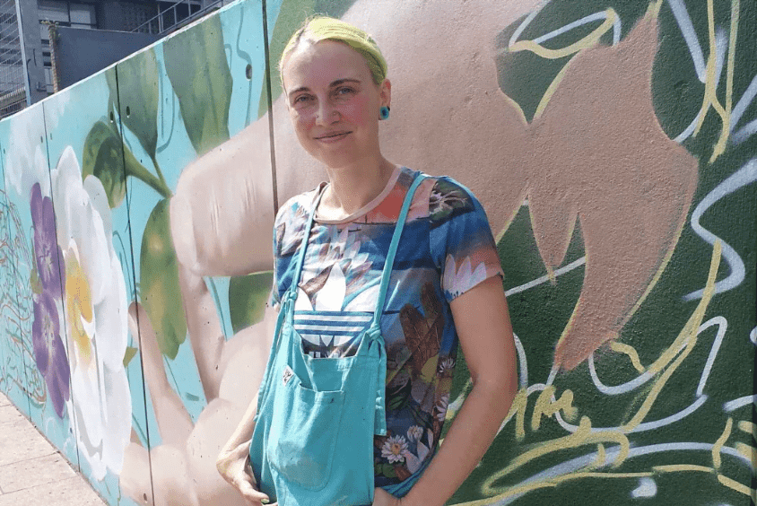 Megan's mural brings a burst of colour to Sheffield 