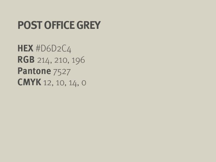 Sheffield Hallam University Post Office Grey colour