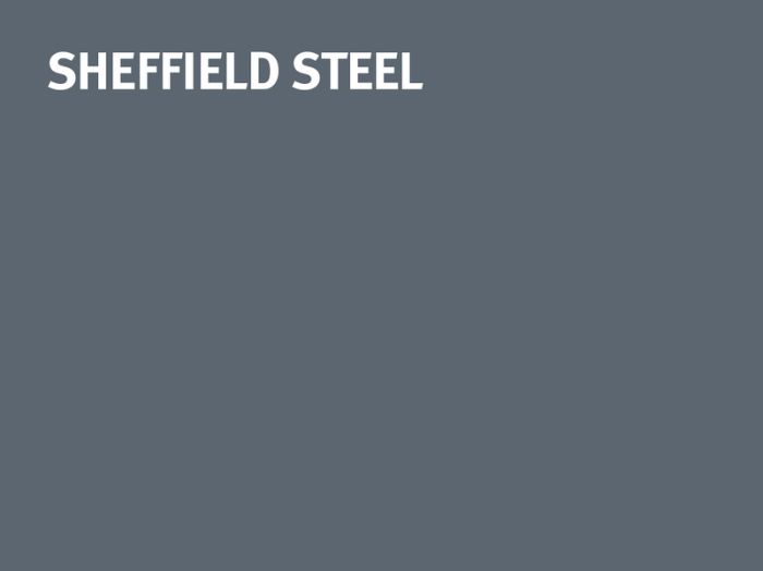 Sheffield Hallam University Sheffield Steel colour