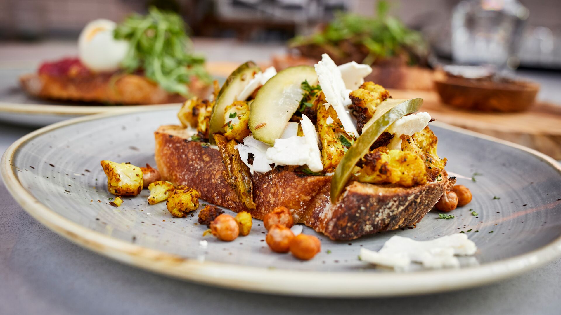 Meals served on plates