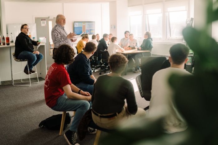 Students in a classroom
