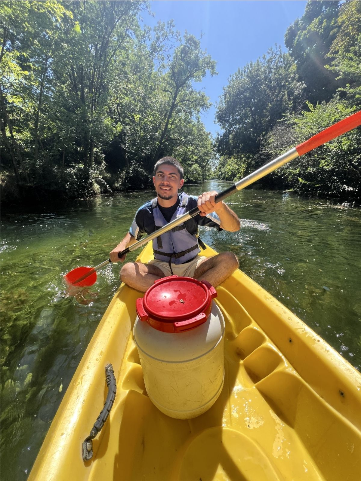 Man in kayak 