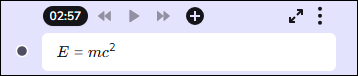 image showing the formula now added to the notes pane