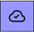 Icon of a cloud with a tick inside to show item has been uploaded to the cloud