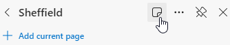 Notes button in Collections menu, Microsoft Edge
