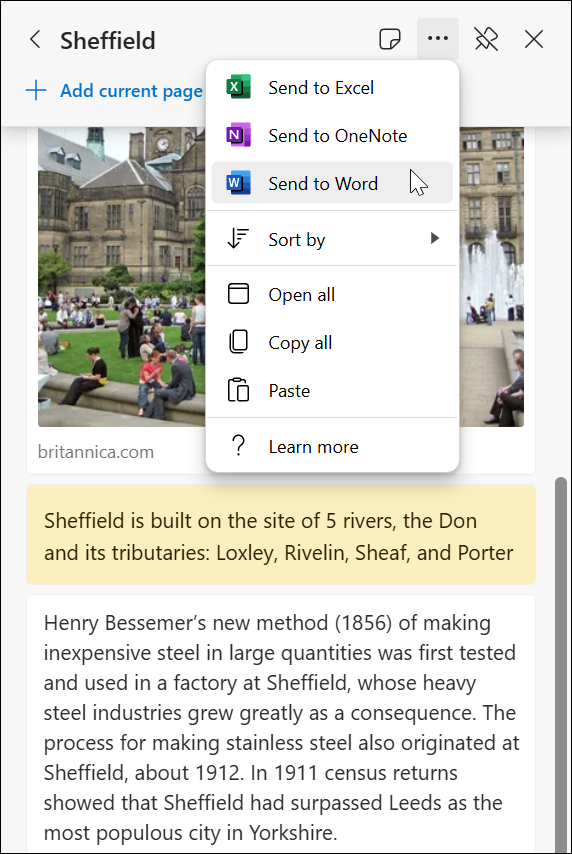 Exporting your collections | Sheffield Hallam University