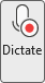 Dictate button in Word (switched on)