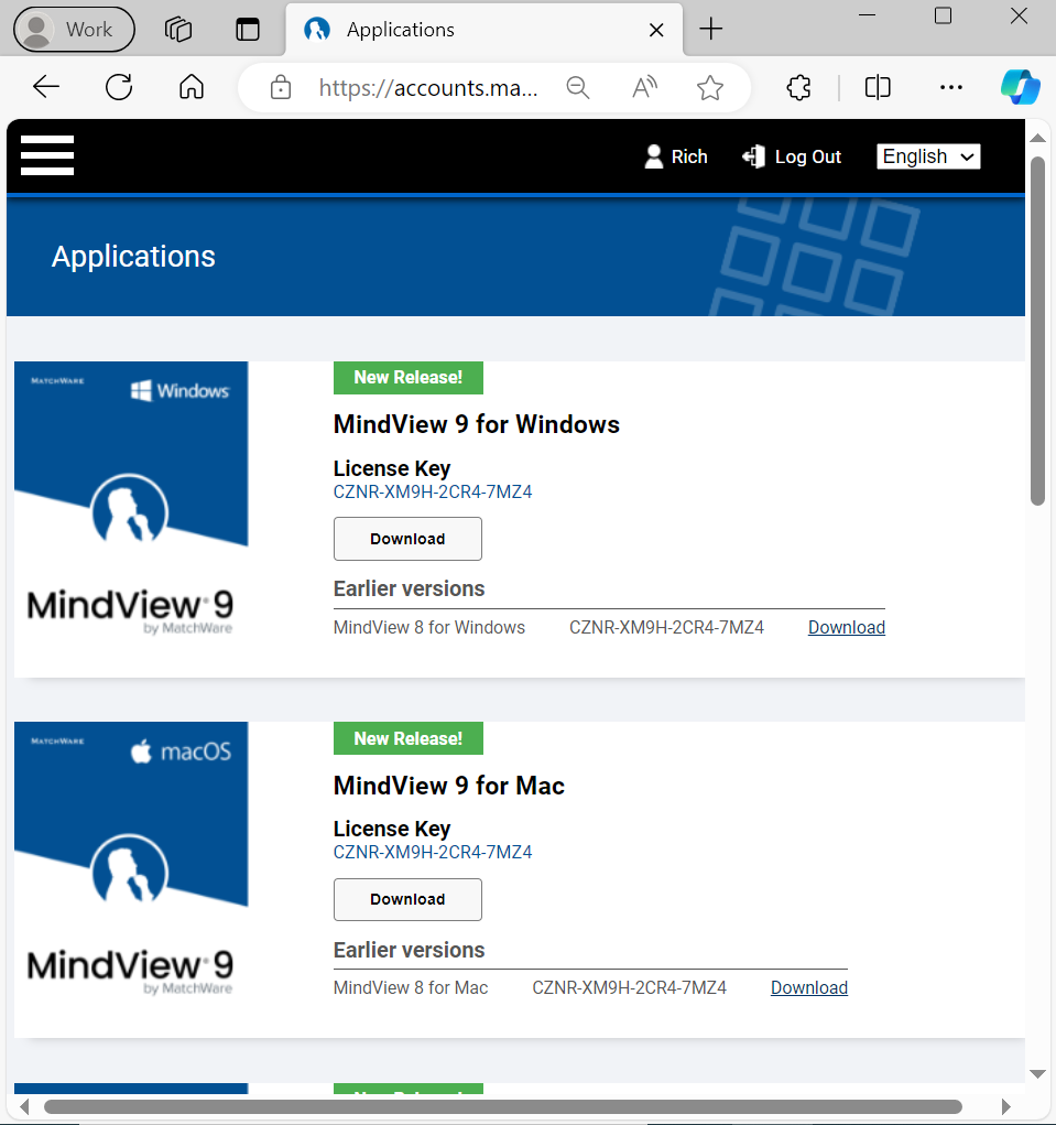 Mindview download page