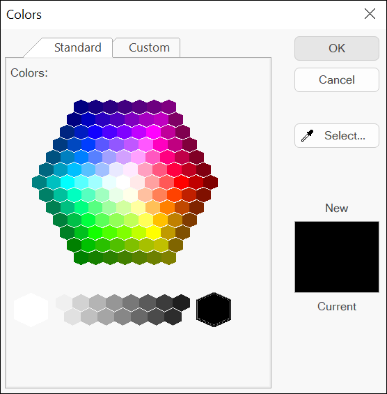 The MindView colours pop up where is allows you to select a colour from a 2D colour box for you mindmap