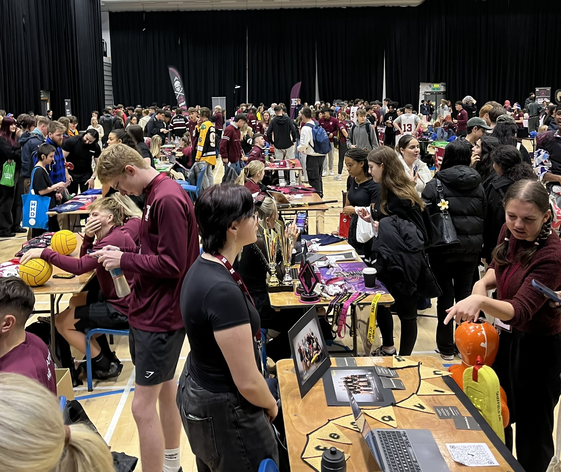 Students Attending the sports fair