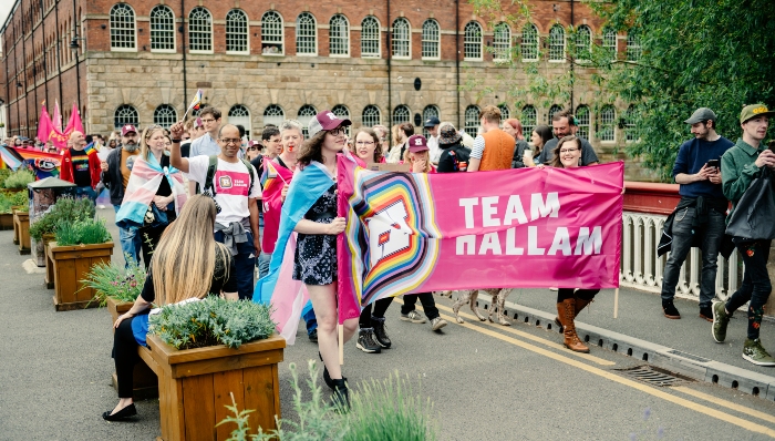 Parade at Kelham Pride event