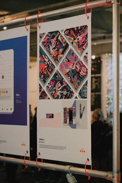 A photograph from the 2021 Graphic Design Exhibition
