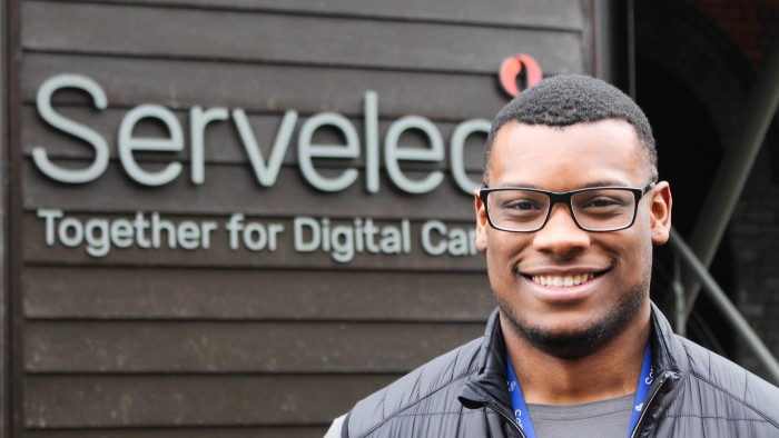 Yannick Loembet, Sheffield Hallam's 1000th degree apprentice