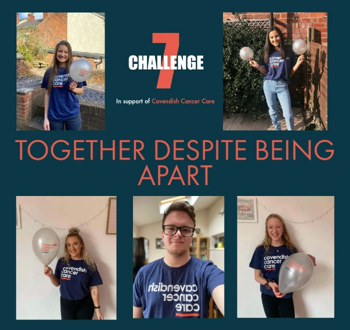 Challenge 7 team are clockwise from top left:  Karrie Petty, Ashley Loy, Adam Sidaway, Jess Winterton, Becky Way