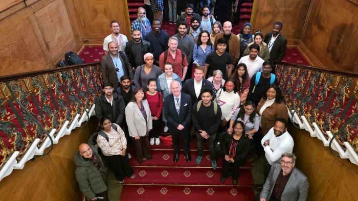 Students at Cutlers' Hall