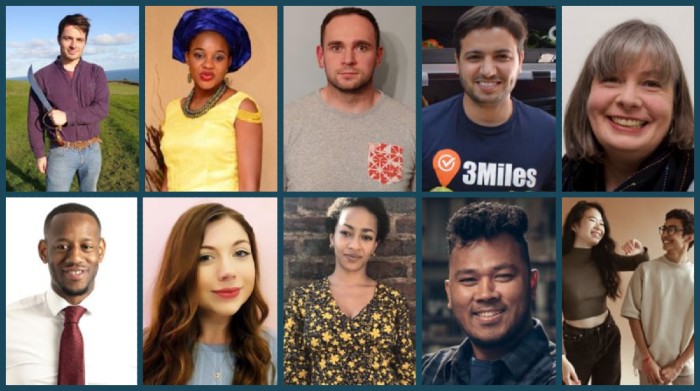 All ten finalists at the 2020 Hallam Enterprise Awards