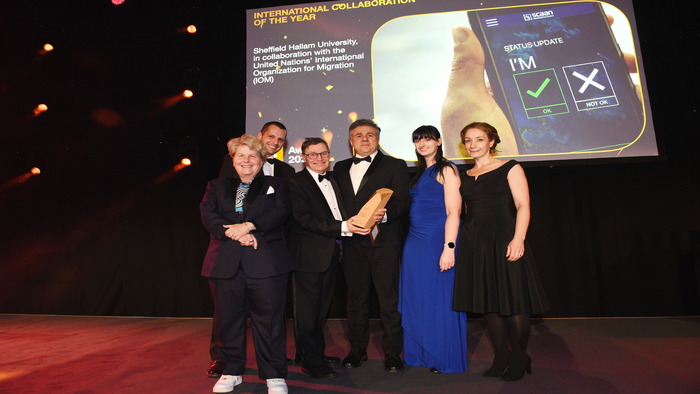 Sheffield Hallam's CENTRIC wins at the THE Awards 2023