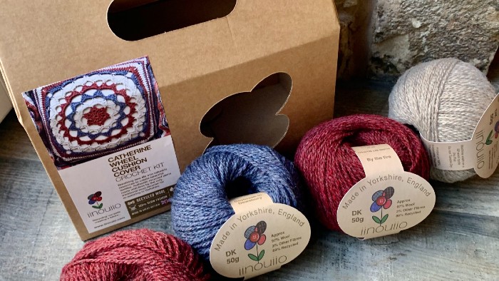 iinouiio recycled "shoddy" wool with packaging developed by Design Futures at Sheffield Hallam University