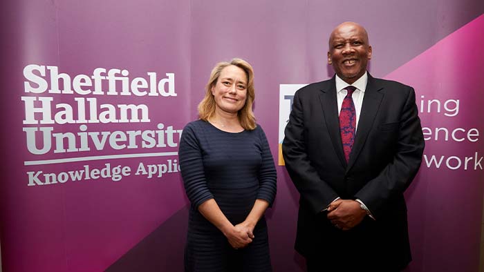 King of Lesotho visits Sheffield Hallam University 