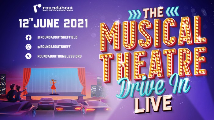 A poster for the Musical Theatre Drive-In event which is happening on Saturday 12 June 2021