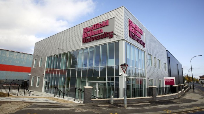 Exterior of NCEFE building at Sheffield Hallam 