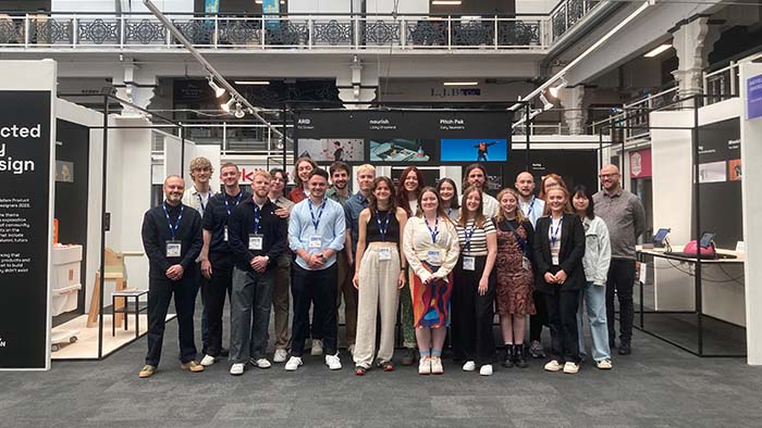 Students and staff at New Designers 2023 in London