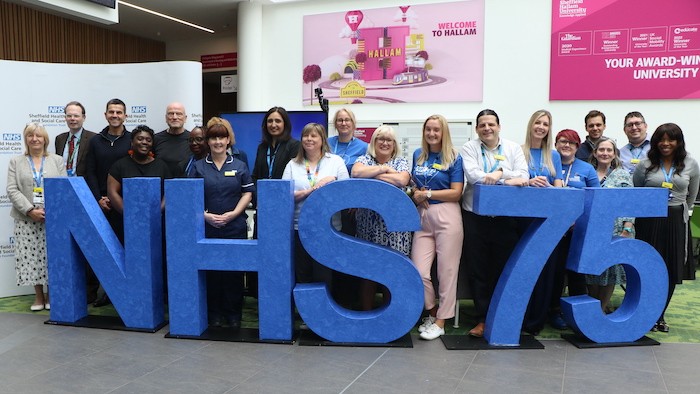 Sheffield Hallam and Sheffield Health and Social Care Trust celebrate the NHS 75th birthday