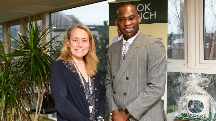 Prof Liz Mossop and Dr Francis Awolowo