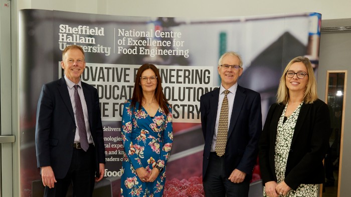 Sheffield City Council leader and chief executive visit pioneering Hallam food engineering research centre