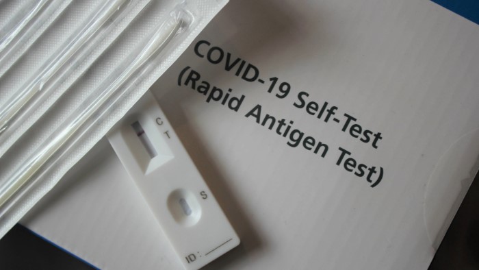 A Covid-19 home test kit