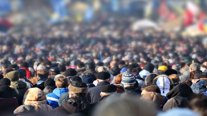 A mass of people on a protest