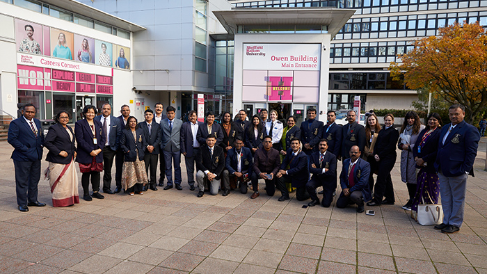 Sheffield Hallam and South Yorkshire Police welcome police officers from India 