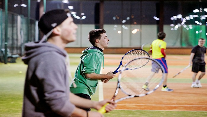 Sheffield Hallam students playing tennis
