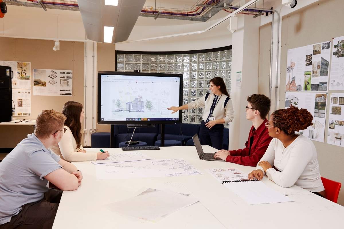 Construction students