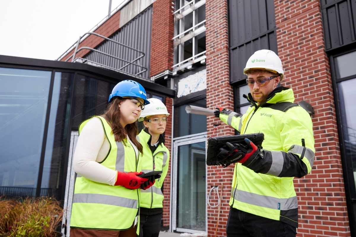 Construction students