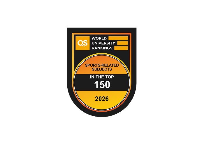 QS World University Rankings badge - In the top 150 sports-related subjects 2026 