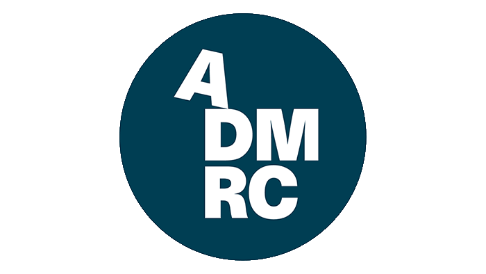 ADMRC logo. The letters A, D, M, R and C in a circle.