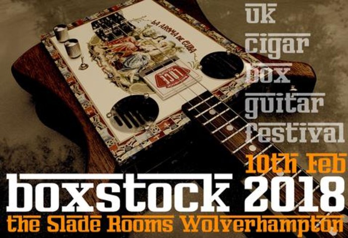 UK Cigar Box Guitar Festival 2018 poster