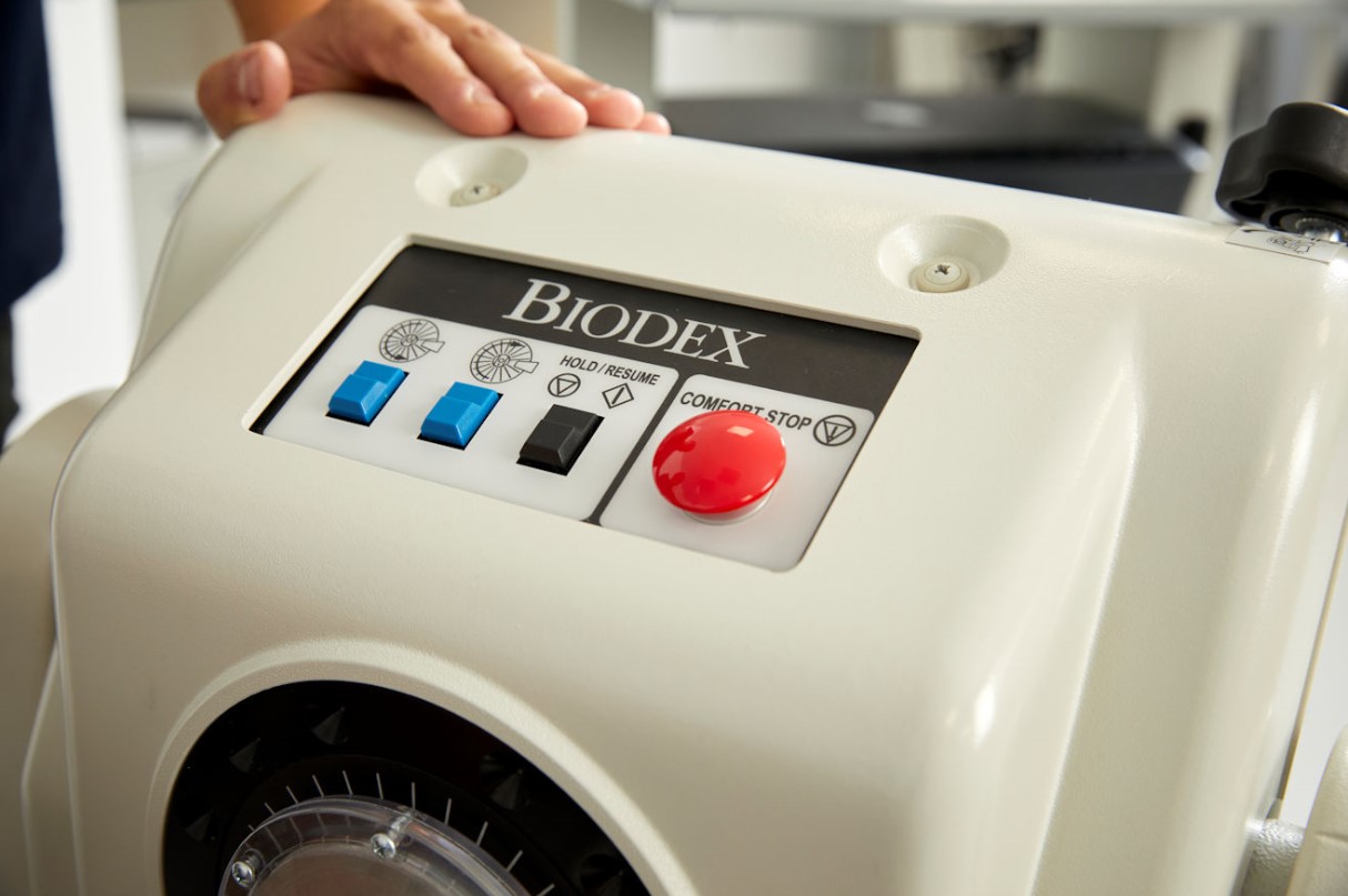 Biodex machine close up
